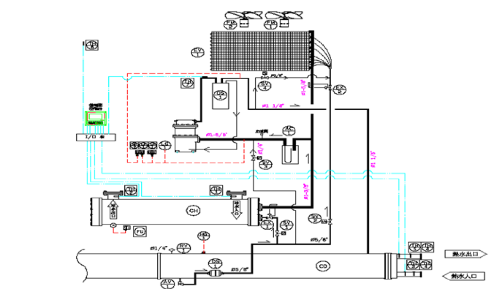 圖1 雙效熱泵系統圖